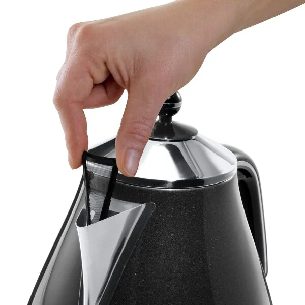 DeLonghi Icona Micalite 1.7L 2000W Jug Kettle - Black | KBOM3001.BK - Image 3