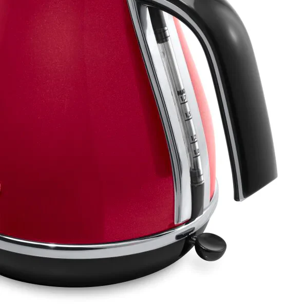 DeLonghi Icona Micalite 1.7L 2000W Jug Kettle - Red | KBOM3001.R - Image 2