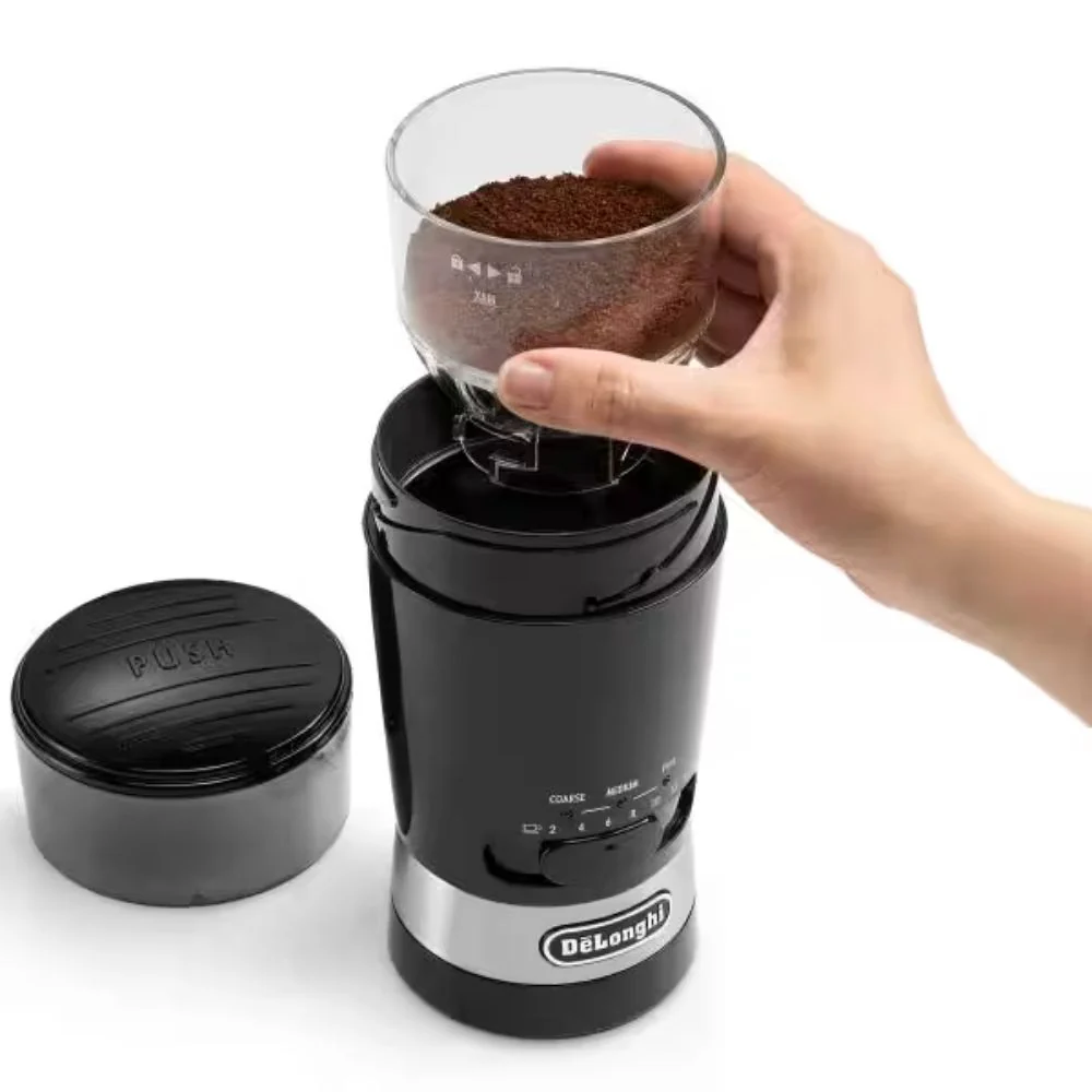 DeLonghi Multifunctional Electric Coffee Grinder - Black | KG210 - Image 2
