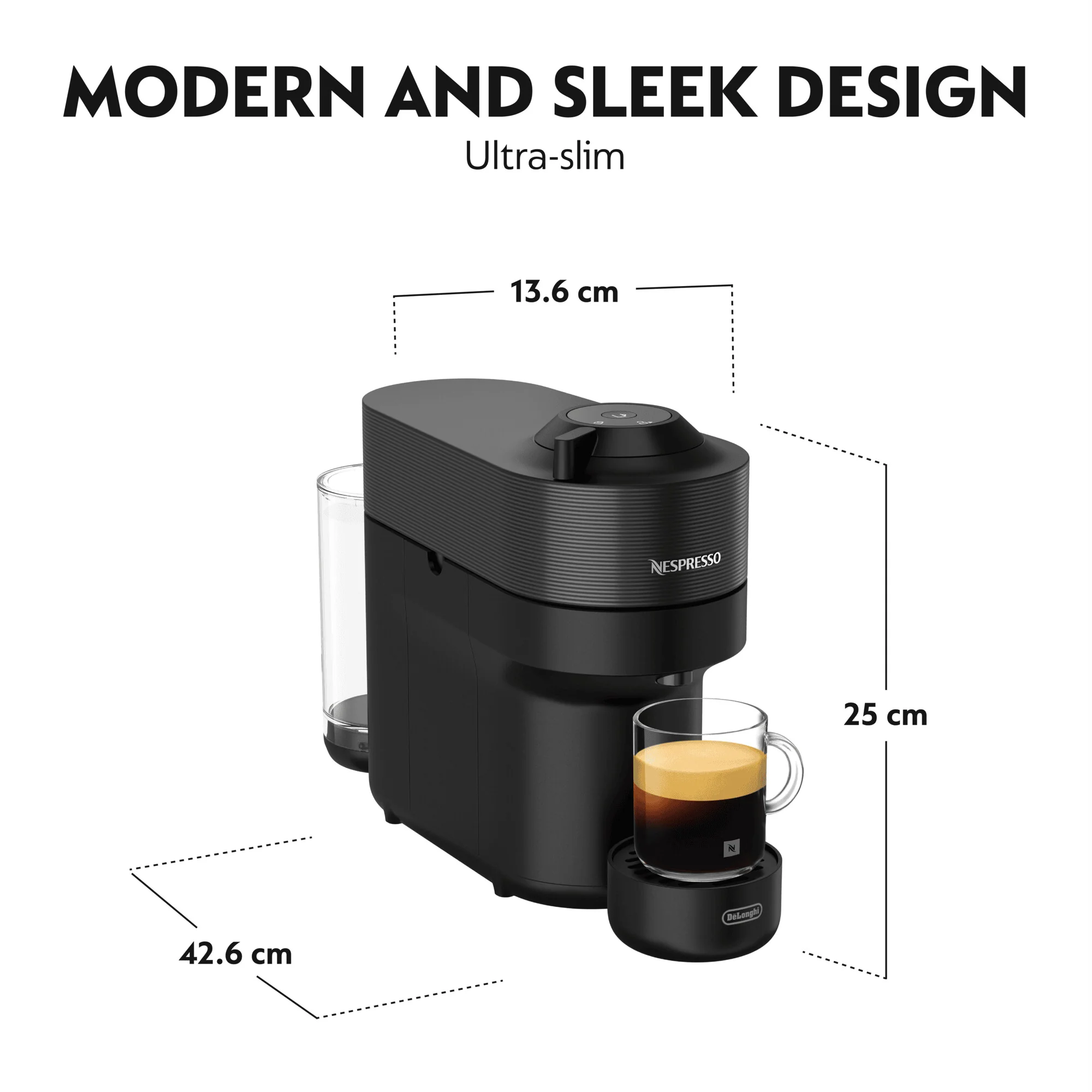 DeLonghi Nespresso Vertuo Pop Coffee Machine - Black | ENV90.B - Image 6