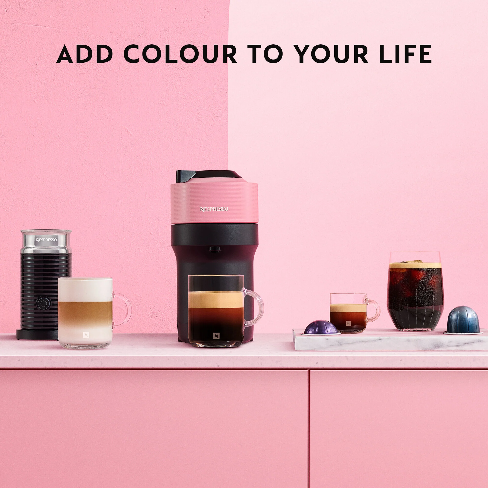 DeLonghi Nespresso Vertuo Pop Coffee Machine - Pink | ENV90.P - Image 7