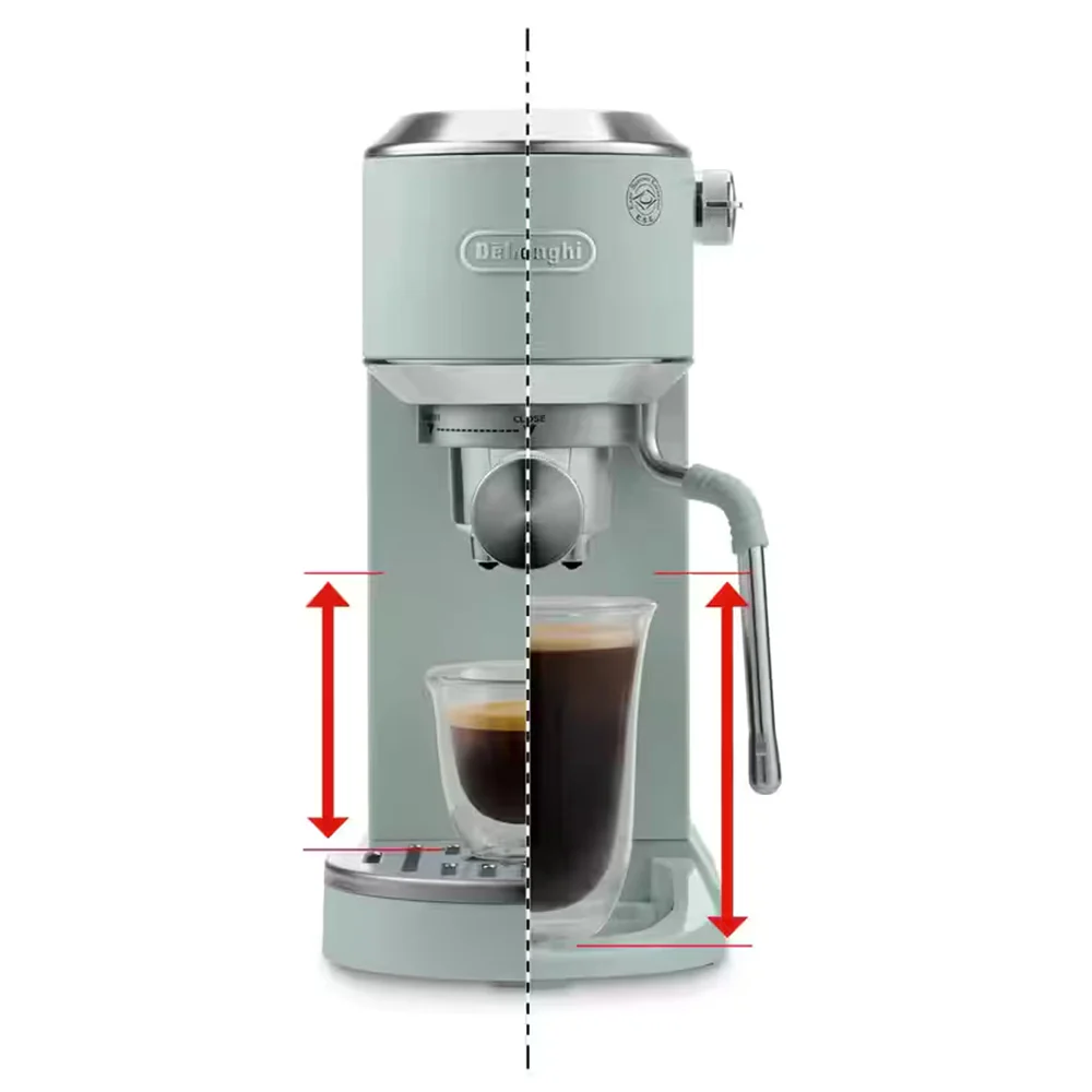 DeLonghi New Dedica Duo Coffee Machine - Green | EC890.GR - Image 3