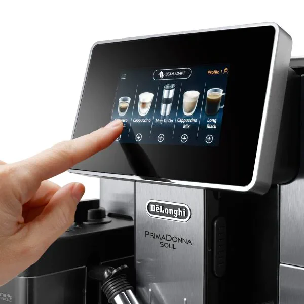 DeLonghi PrimaDonna Soul 2.2L Automatic Coffee Machine - Metal Black | ECAM610.75.MB - Image 4