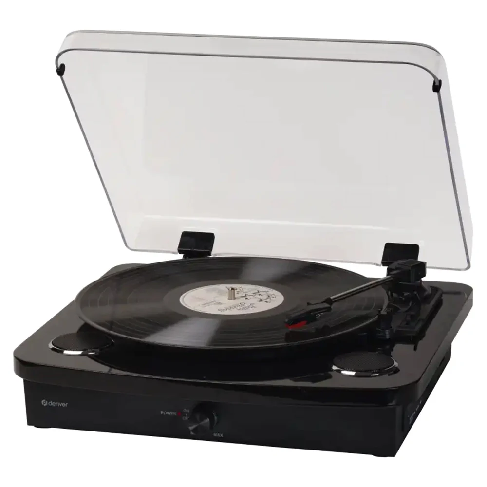 Denver Retro Turntable - Piano Black | VPL-230B