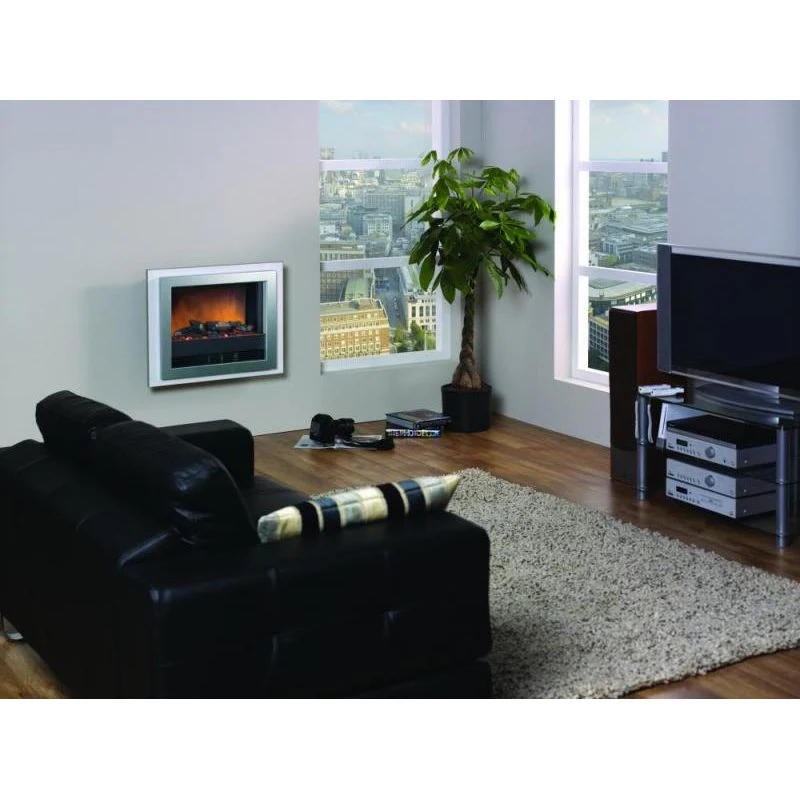 Dimplex Bizet Optiflame Wall Mounted Electric Fire - Grey | BZT20E - Image 2