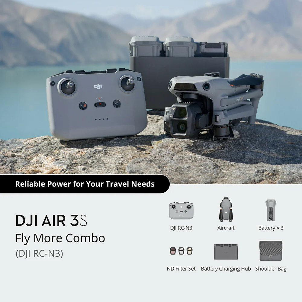 DJI Air 3S Fly More Combo (RC-N3) Drone - Grey | CP.MA.00000815.01 - Image 6