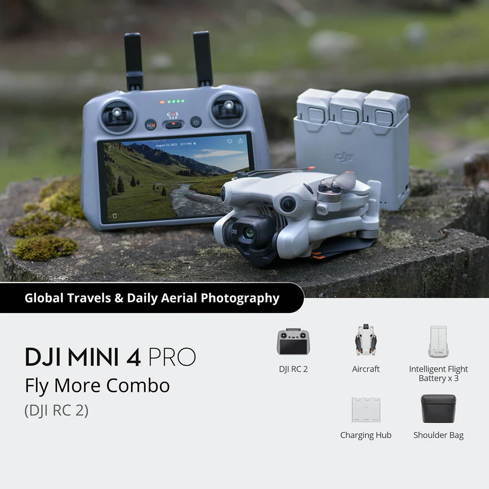 DJI Mini 4 Pro Fly More Combo DJI RC 2 - White | CP.MA.00000735.04 - Image 7
