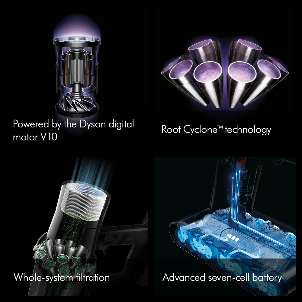 Dyson Cyclone V10 Submarine Wet and Dry Cordless Vacuum Cleaner - Nickel & Copper | 594594-01 - Image 3