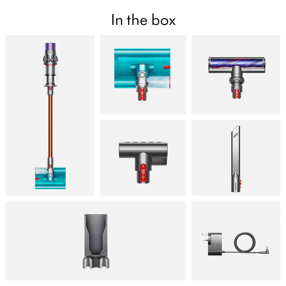 Dyson Cyclone V10 Submarine Wet and Dry Cordless Vacuum Cleaner - Nickel & Copper | 594594-01 - Image 9