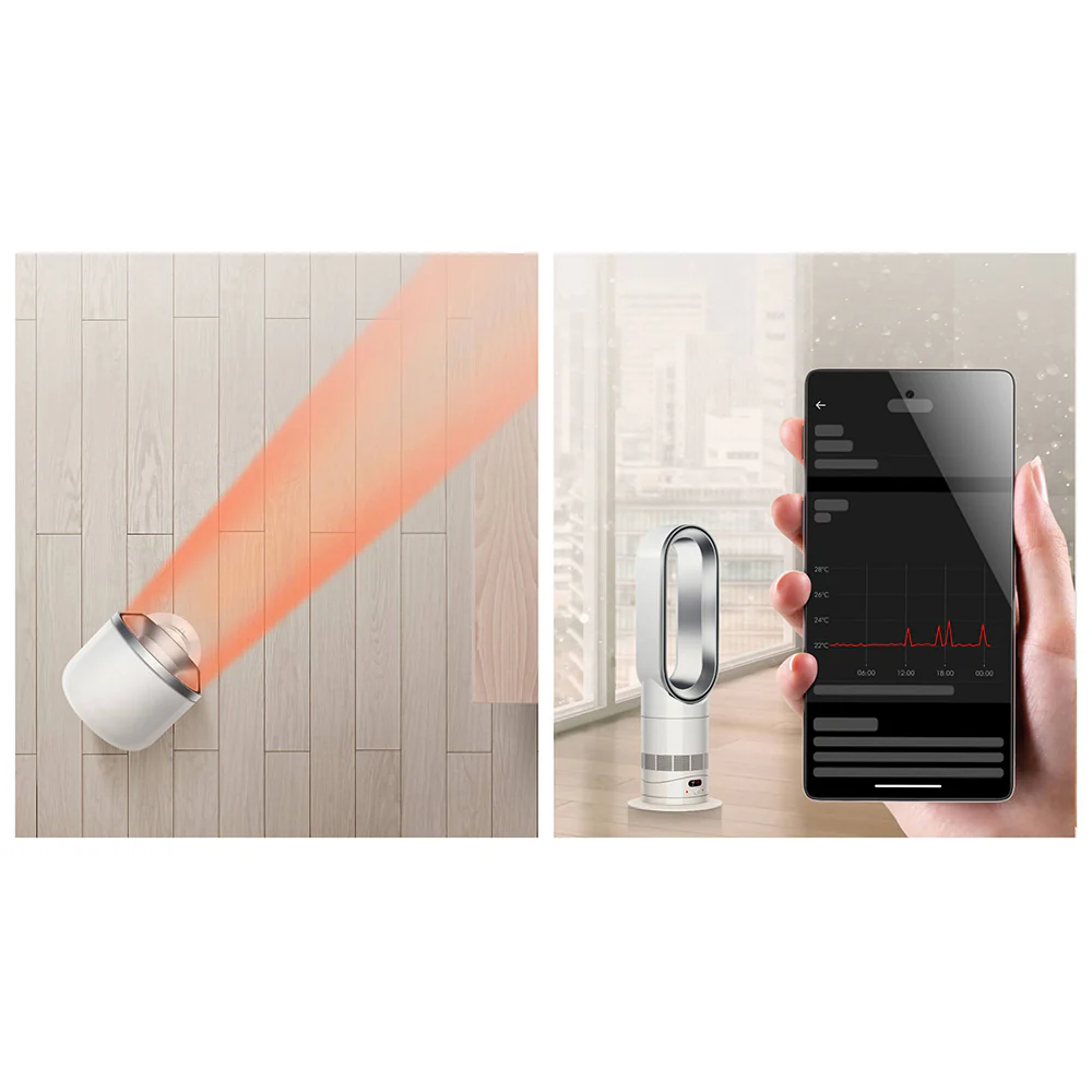 Dyson Hot+Cool HF1 Heater and Cooling Fan - White & Silver | 586344-01 AM15 - Image 6