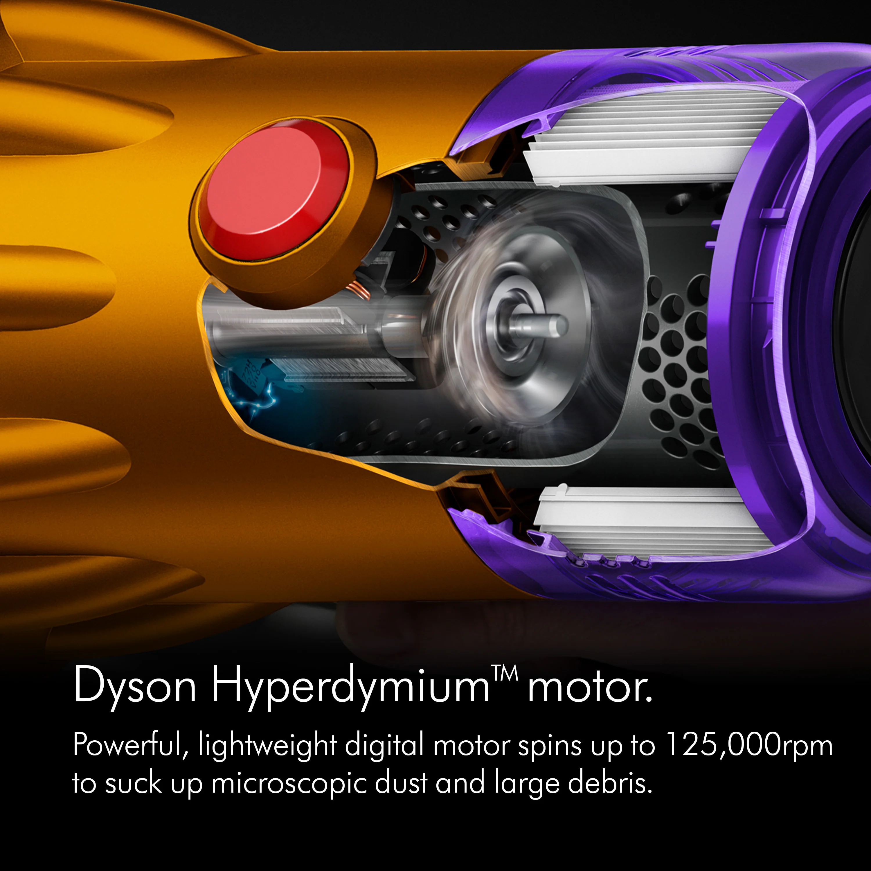 Dyson V12 Absolute Cordless Vacuum Cleaner - Nickel & Yellow | V12ABSOLUTENE - Image 3