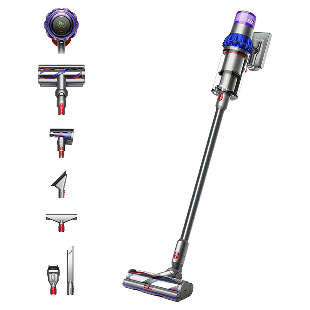 Dyson V15 Detect Extra Cordless Vacuum Cleaner - Nickel & Blue | V15EXTRA