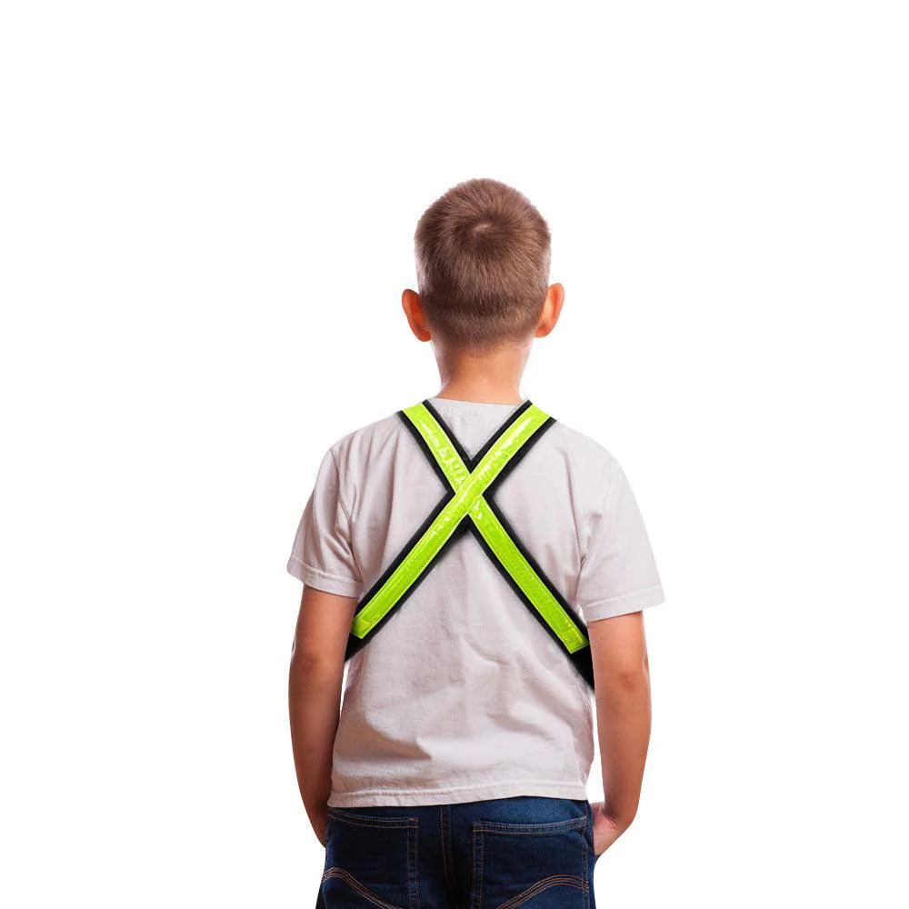 Easypix StreetGlow LED Light Vest for Kids (S/M) - Neon Green | 65000 - Image 4
