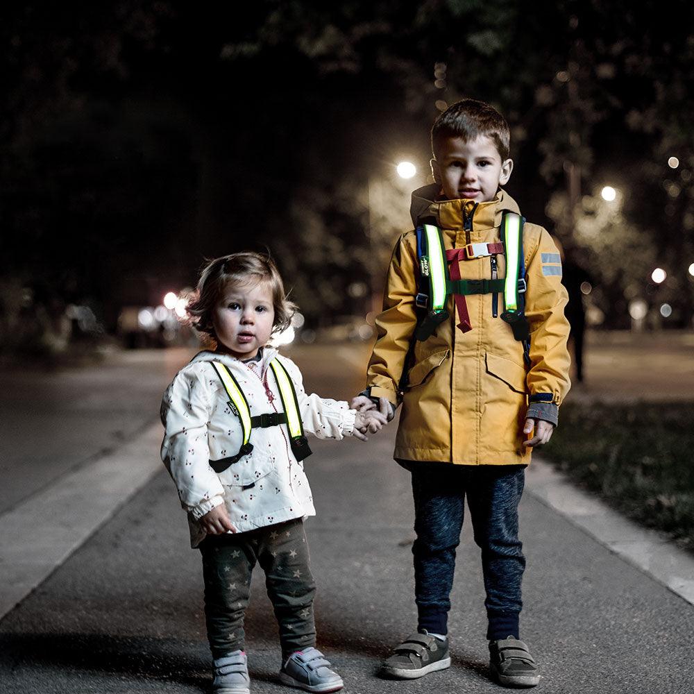 Easypix StreetGlow LED Light Vest for Kids (S/M) - Neon Green | 65000 - Image 5