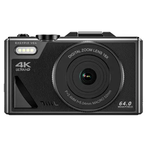 EasyPix V64 Flip 64MP Digital Camera - Black | 267-20203