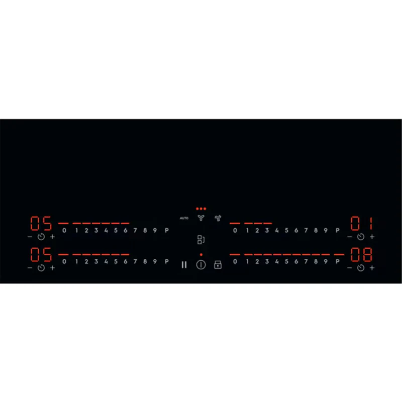 Electrolux 80CM 4 Zone Induction Combo Hob Hood - Black | LCC83443 - Image 3