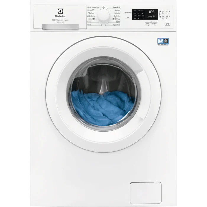 Electrolux 8KG/4KG 1600RPM Freestanding Washer Dryer - White | EWDK5846B