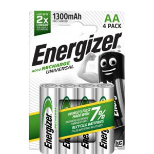 Energizer Accu Rechargeable Universal AA Battery - Pack of 4 | ENE23003