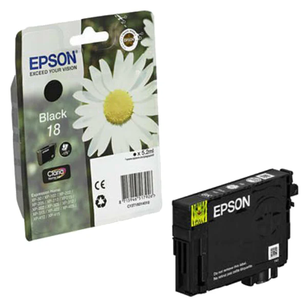 Epson 18 5.2ml Original Ink Cartridge - Black | SEPS1046 - Image 3