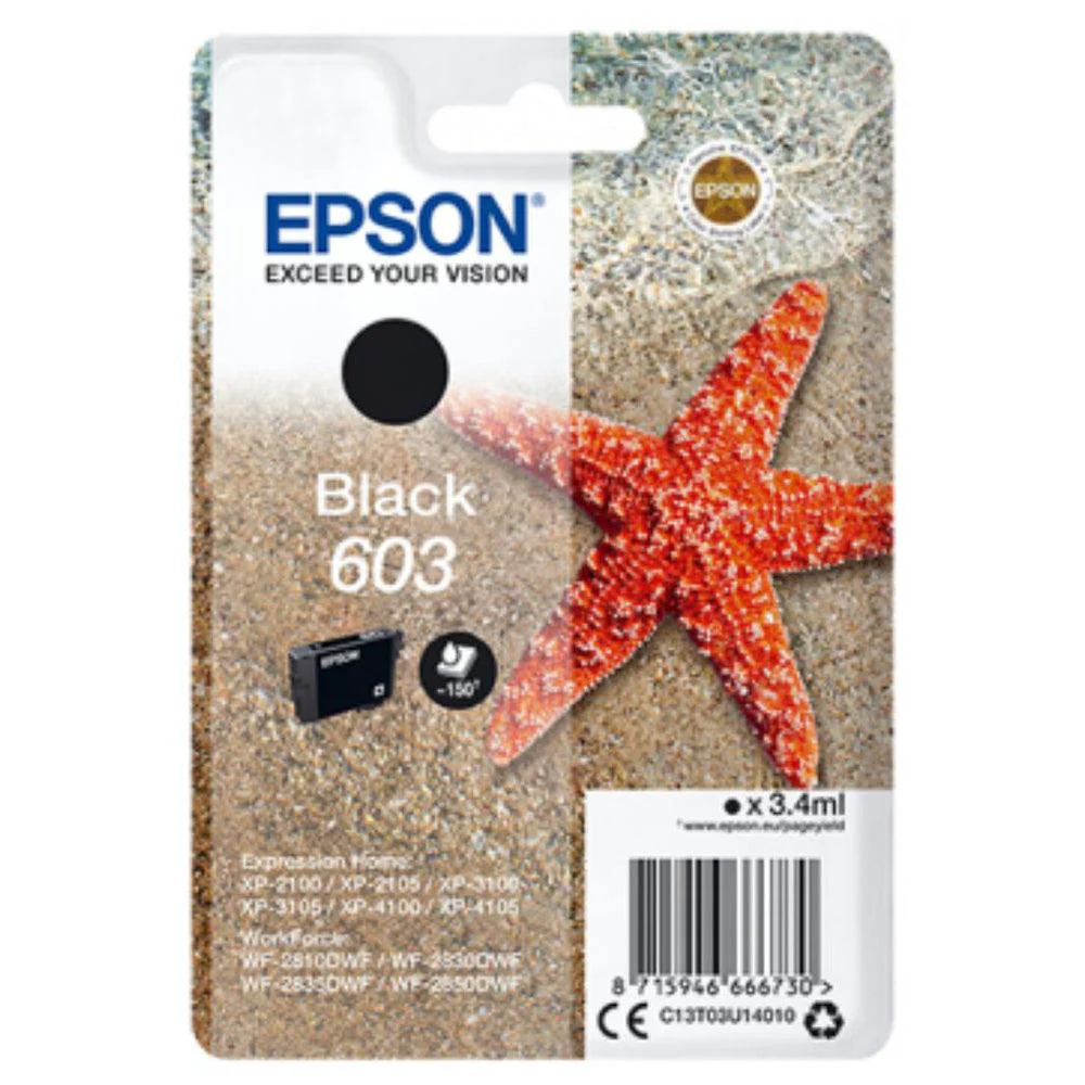 Epson Starfish 603 Singlepack Ink Cartridge - Black | SEPS1457 - Image 2
