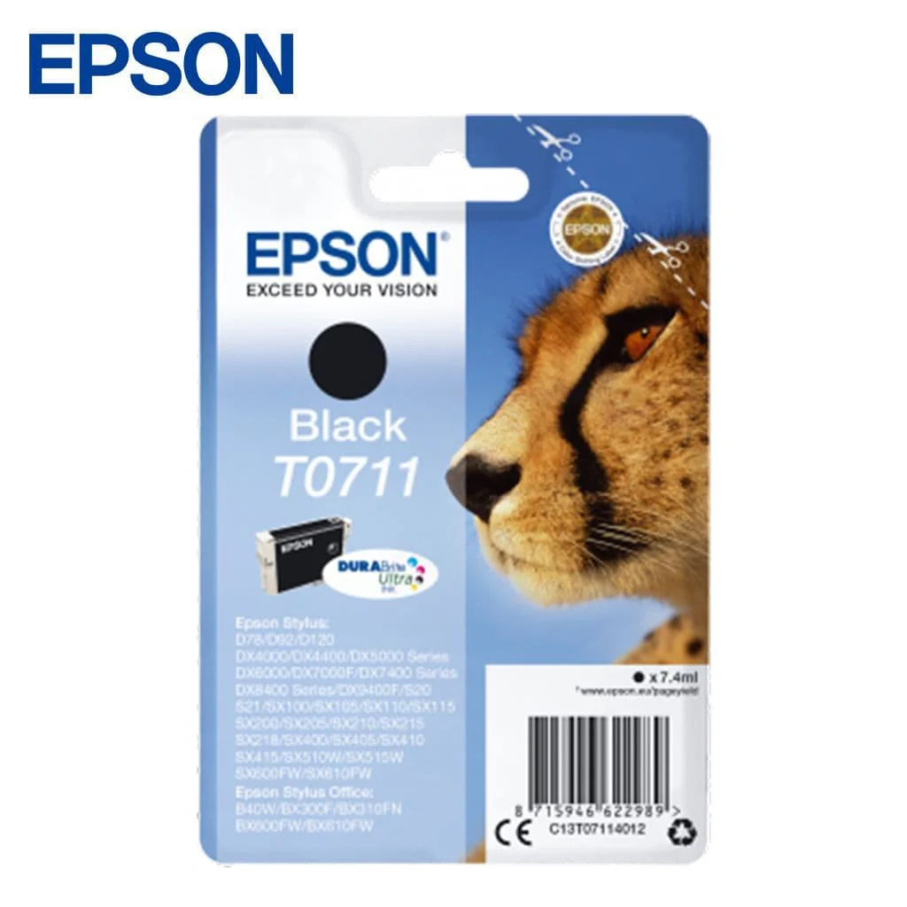 Epson T0711 Ink Cartridge - Black | T07114011