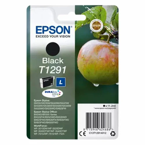 Epson T1291 Apple DURABrite Ultra Single Ink Cartridge - Black | SEPS0305
