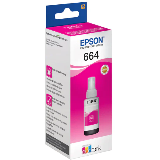 Epson T6643 70ml EcoTank Original Ink Bottle - Magenta | SEPS1178