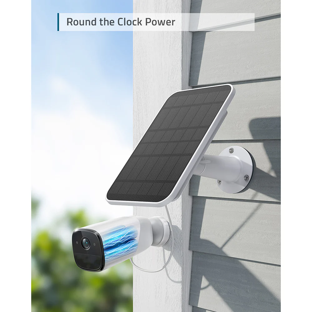 Eufy C210 2K Security Camera with Solar Panel - White | E8B00324 - Image 4