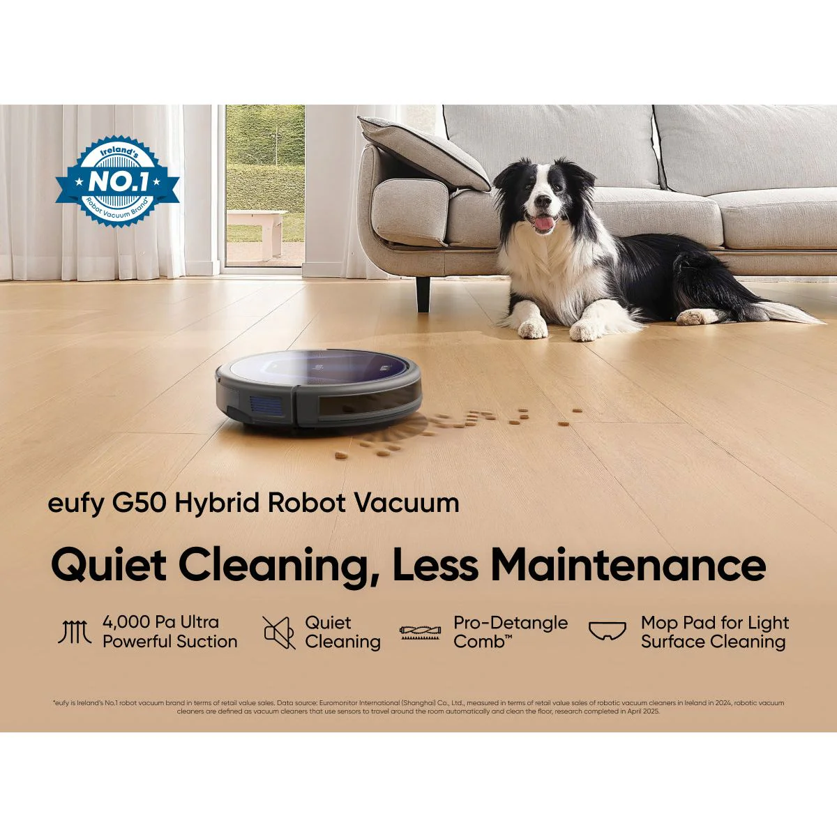 Eufy G50 Hybrid Robot Vacuum Cleaner - Black | T2212V11 - Image 7