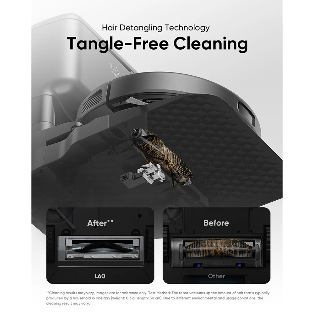 Eufy L60 Hybrid Robot Vacuum Cleaner - Black | T2268V11 - Image 4