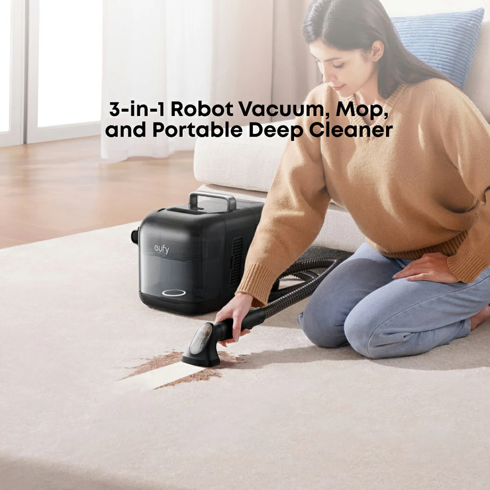 Eufy Omni E28 Robot Vacuum, Mop and Portable Deep Cleaner with All-in-One Station - Black | T2352V11 - Image 4