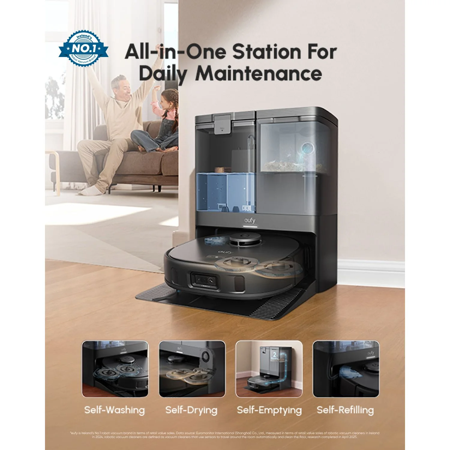 Eufy X10 Pro Omni Robot Vacuum and Mop with All-in-One Station - Black | T2351V11 - Image 28
