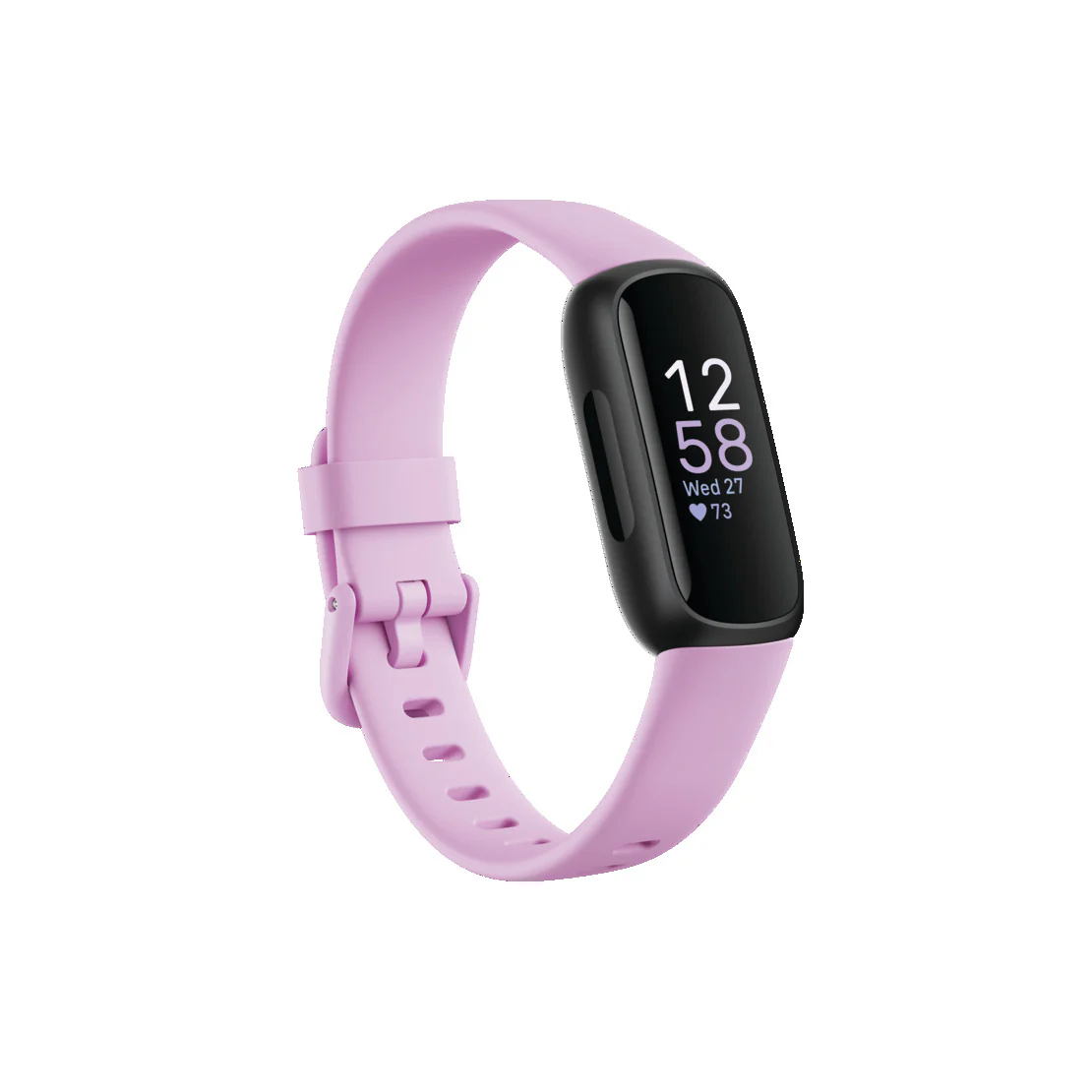 Fitbit Inspire 3 Health & Fitness Smart Watch - Black & Lilac Bliss | 79-FB424BKLV - Image 2