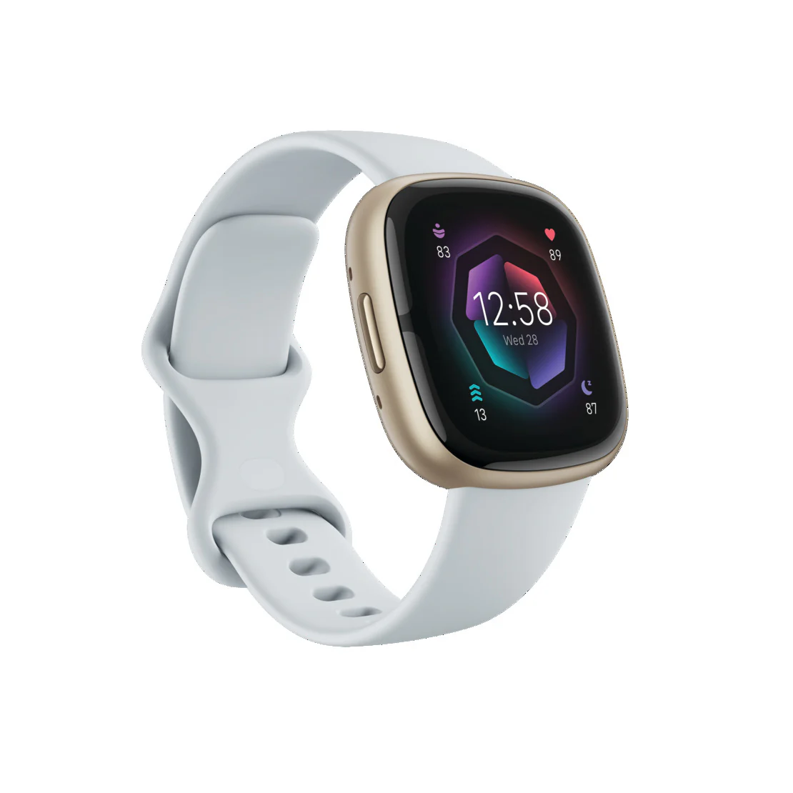 Fitbit Sense 2 Health & Fitness Smart Watch - Blue Mist & Soft Gold | 79-FB521GLBM - Image 2