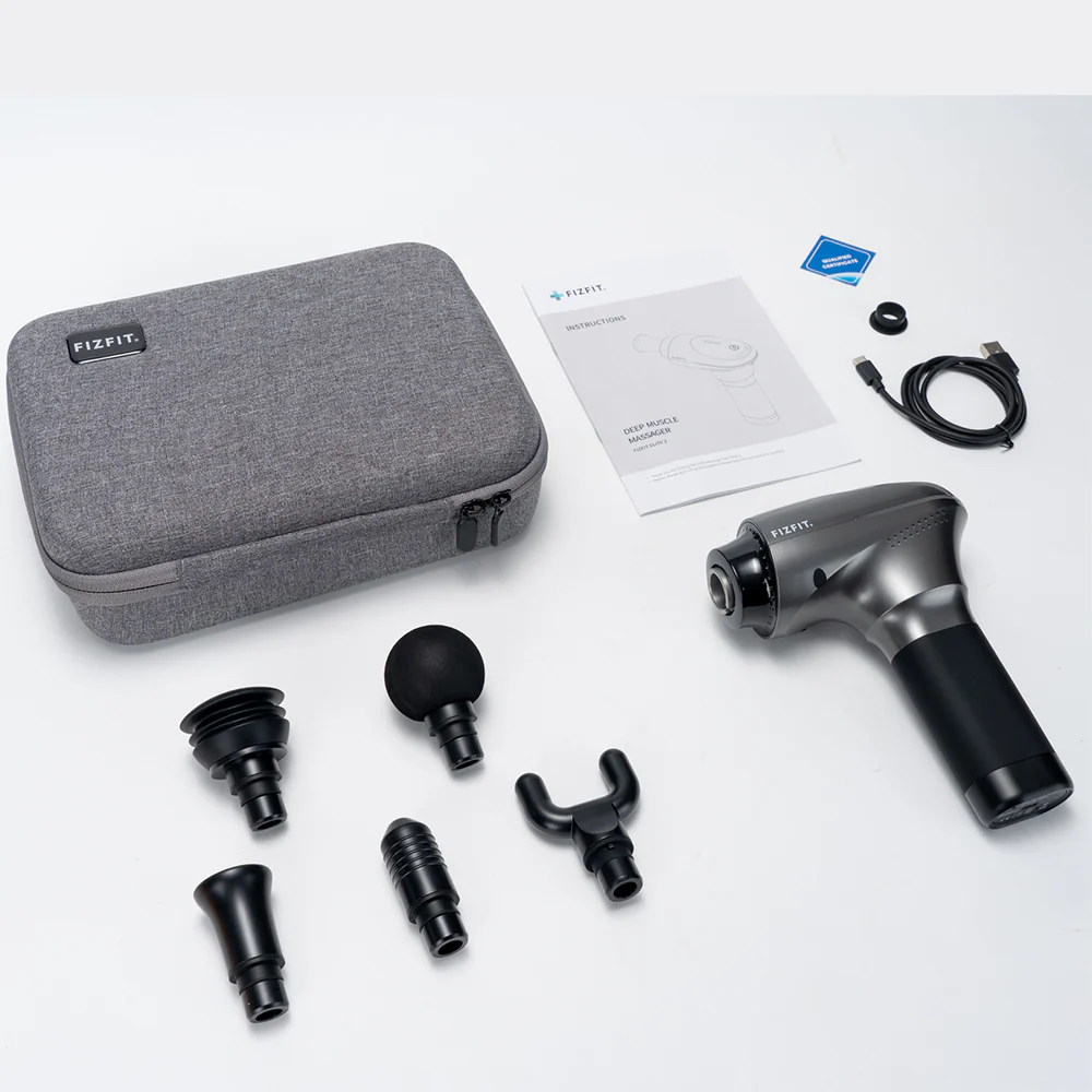 Fizfit Elite 2 Massage Gun - Space Grey | 490278 - Image 3