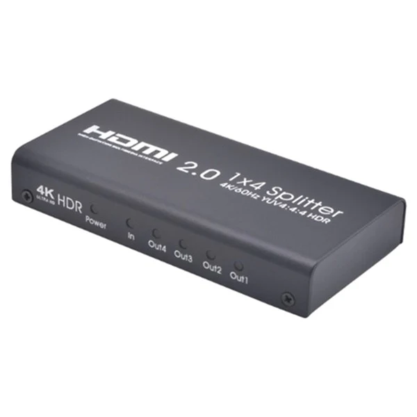 Fleming 4 Way HDMI Splitter - Black | 130117