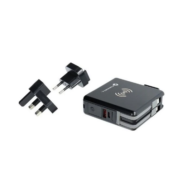 Forcell 5in1 PD 20W Multifunction Travel Charger with Power Bank- Black | 72468 - Image 3