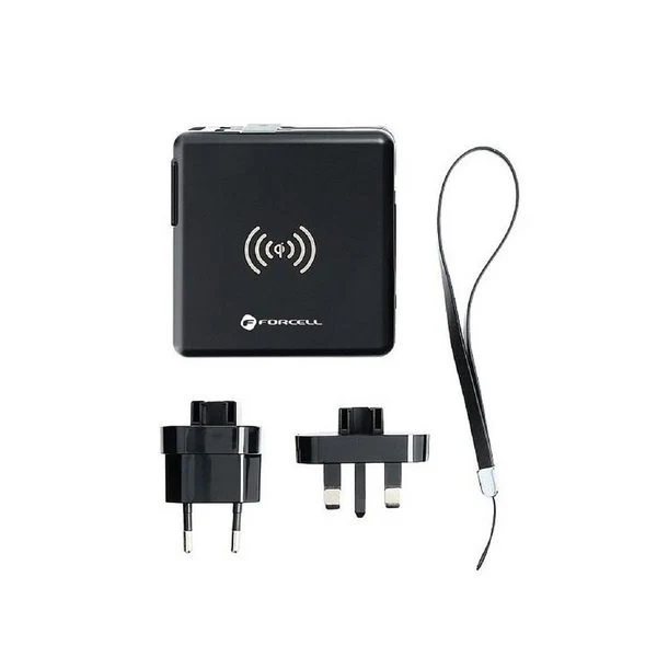 Forcell 5in1 PD 20W Multifunction Travel Charger with Power Bank- Black | 72468 - Image 4