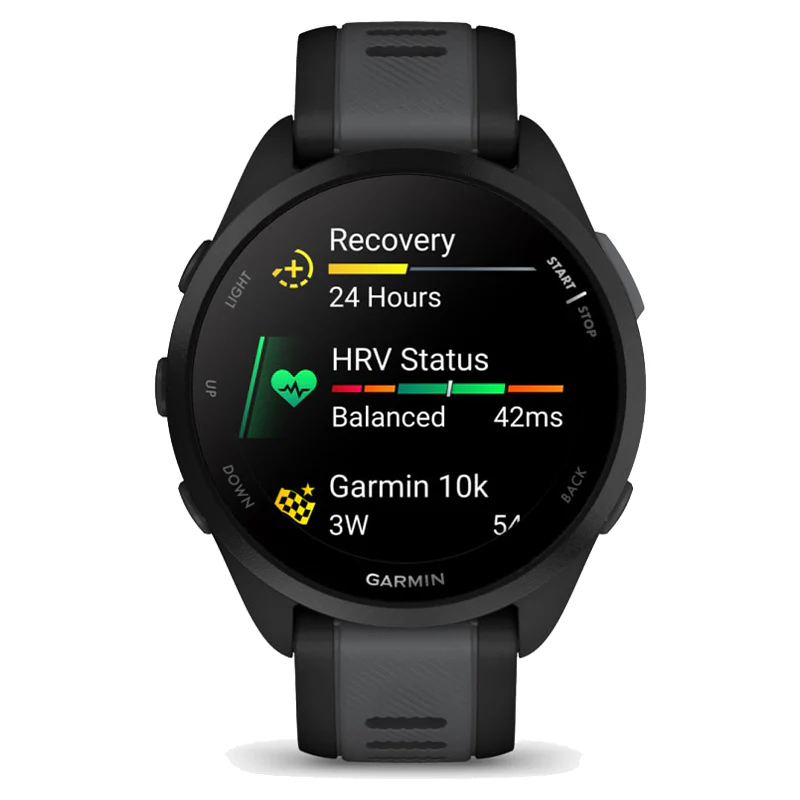 Garmin Forerunner 165 Music 30MM Smart Watch - Black & Slate Grey | 49-GAR-010-02863-30 - Image 3