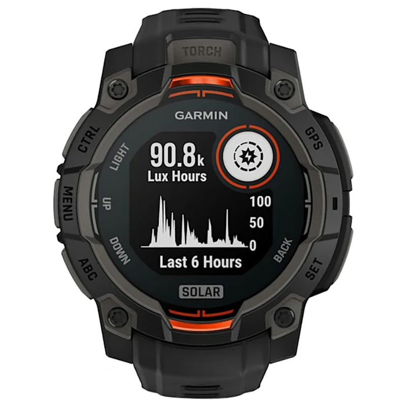 Garmin Instinct 3 45MM Solar Smart Watch - Black | 49-GAR-010-02934-00