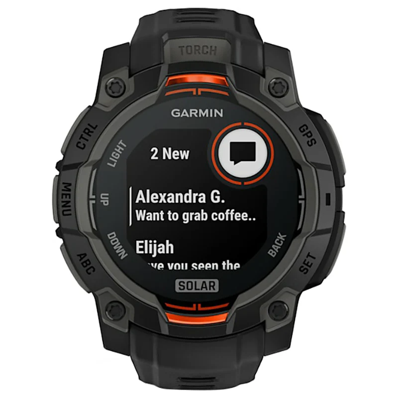 Garmin Instinct 3 45MM Solar Smart Watch - Black | 49-GAR-010-02934-00 - Image 3