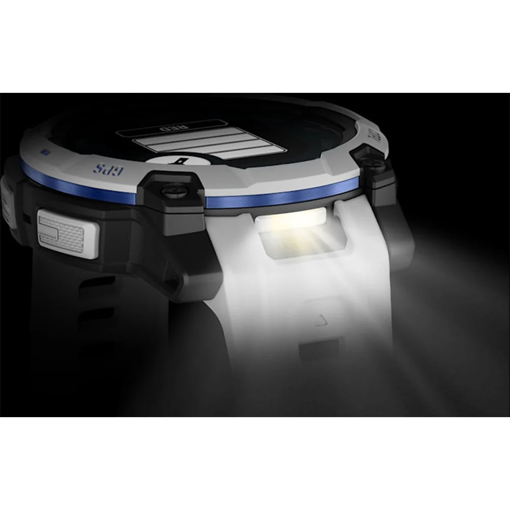 Garmin Instinct 3 45MM Solar Smart Watch with Whitestone and Bolt Blue Band - Whitestone | 49-GAR-010-02934-03 - Image 18