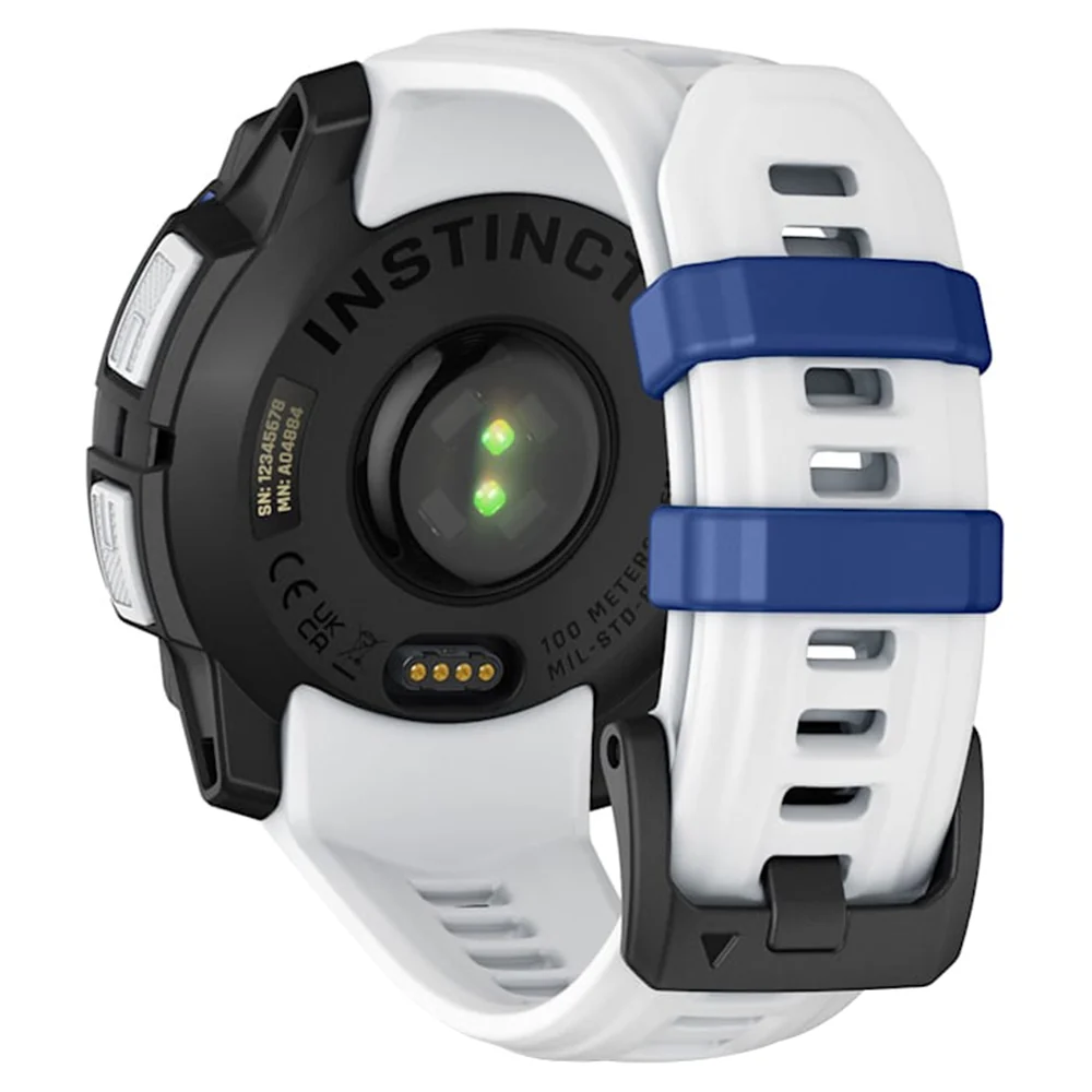 Garmin Instinct 3 45MM Solar Smart Watch with Whitestone and Bolt Blue Band - Whitestone | 49-GAR-010-02934-03 - Image 5