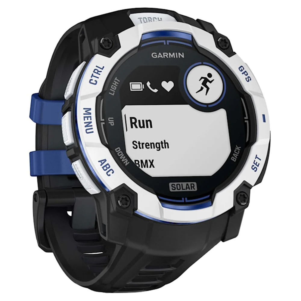 Garmin Instinct 3 50MM Solar Smart Watch with Black and Bolt Blue Band - Whitestone | 49-GAR-010-02935-03 - Image 2