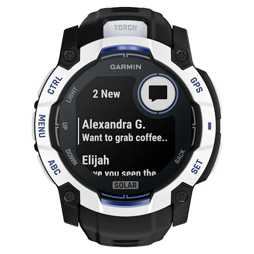Garmin Instinct 3 50MM Solar Smart Watch with Black and Bolt Blue Band - Whitestone | 49-GAR-010-02935-03 - Image 7