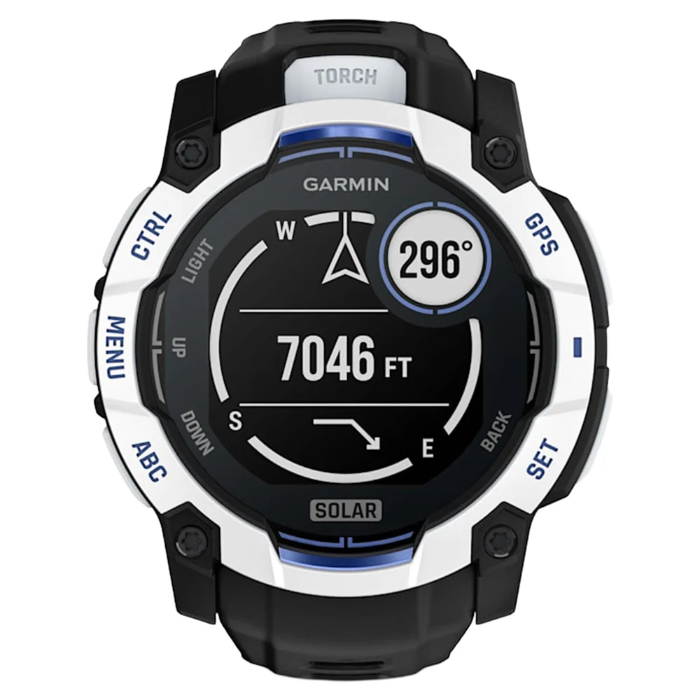 Garmin Instinct 3 50MM Solar Smart Watch with Black and Bolt Blue Band - Whitestone | 49-GAR-010-02935-03 - Image 9