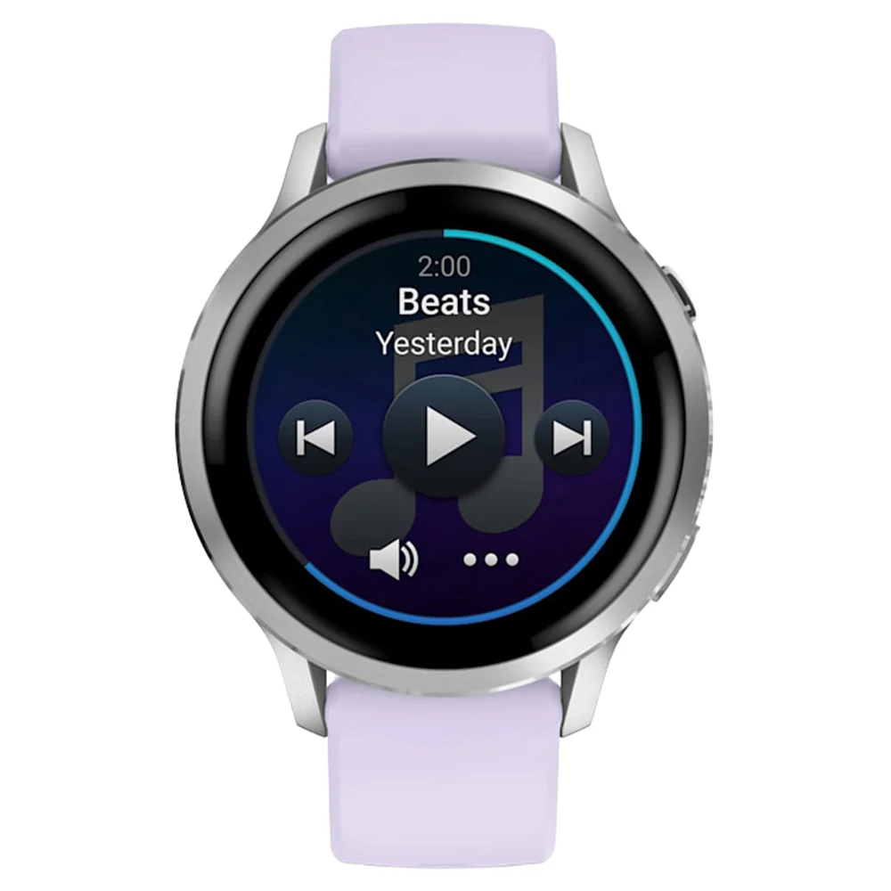 Garmin Venu 4 41MM Smart Watch with Periwinkle Silicone Band - Silver | 49-GAR-010-03013-01 - Image 7