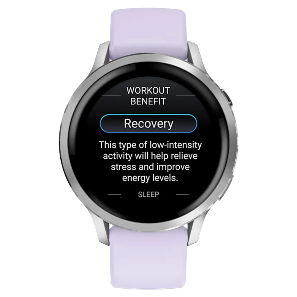 Garmin Venu 4 41MM Smart Watch with Periwinkle Silicone Band - Silver | 49-GAR-010-03013-01 - Image 8