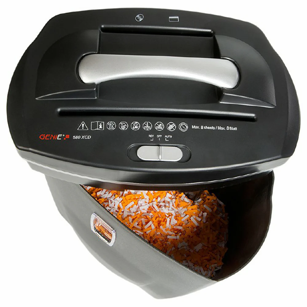 Genie 480X 12L Cross Cut Automatic Shredder - Black | GENIE 480X - Image 2