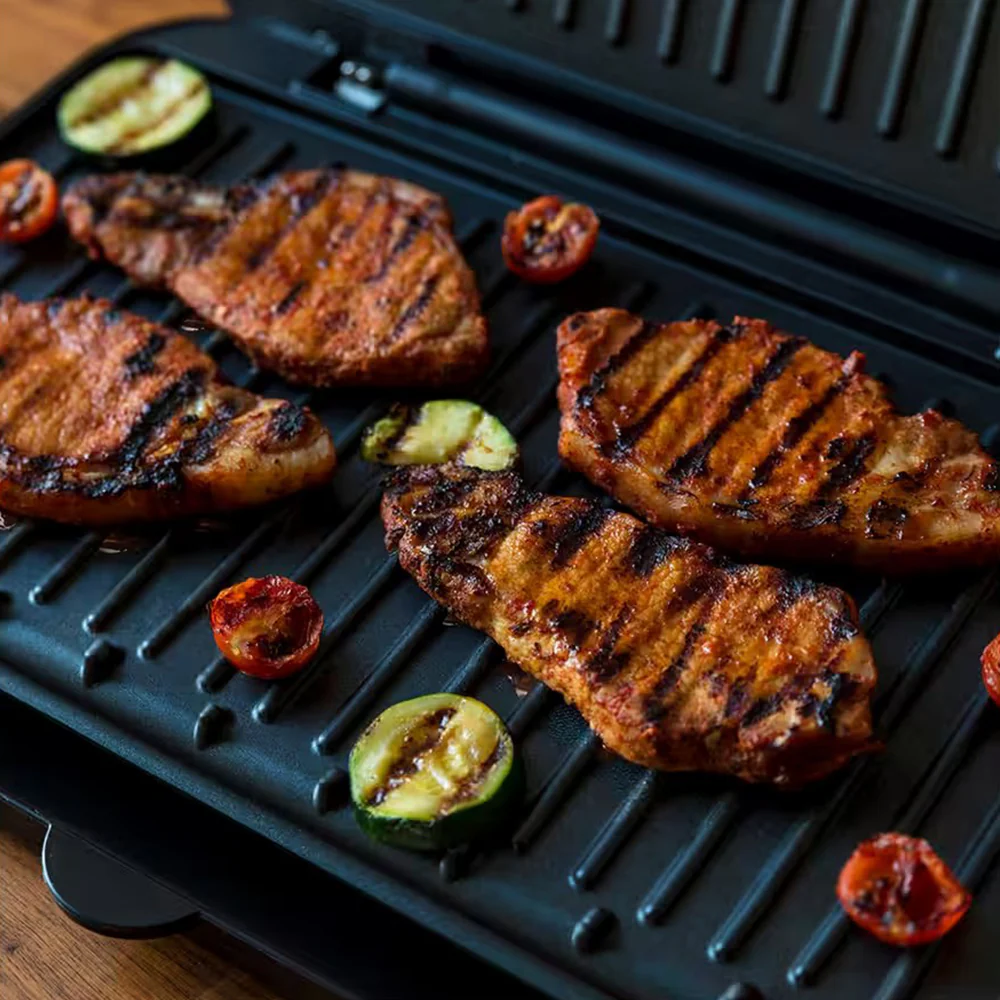 George Foreman Large Fit Health Grill - Black | 25820 - Image 4